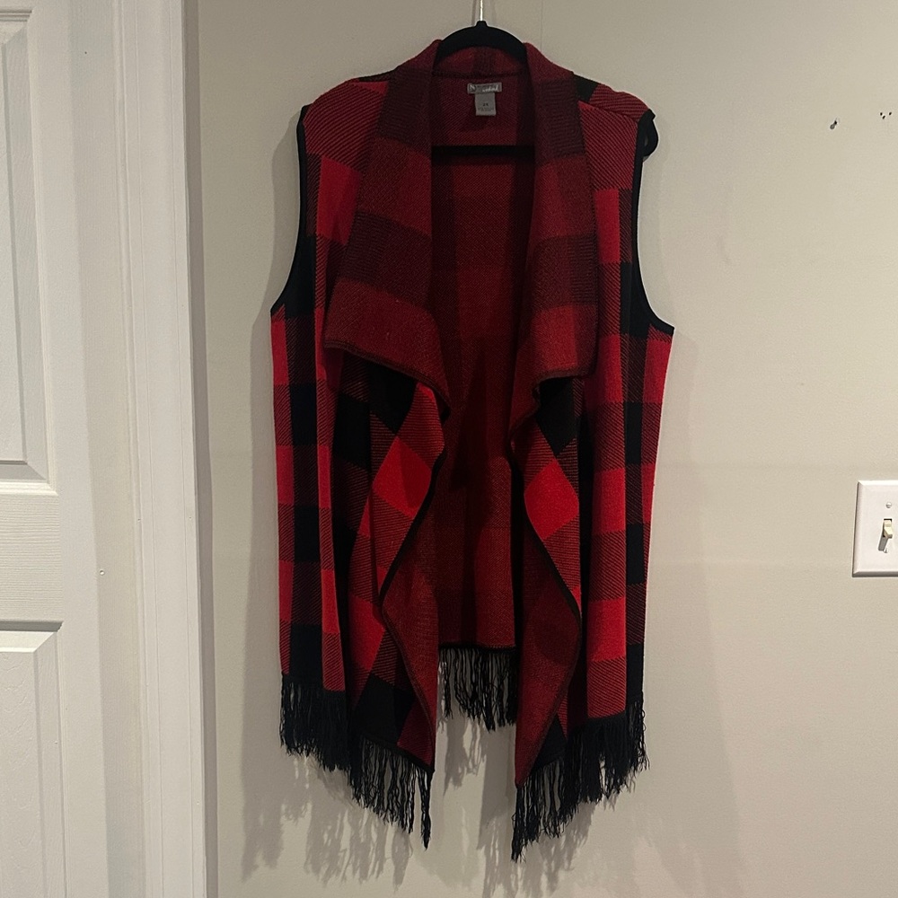 New Directions Red Knit Top
